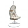 China UV Resistance Egg Shaped Rattan Hanging Swing Chair factory