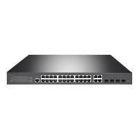 Quality Rack Mounting 24-Port Gigabit L2 Managed 400W PoE Switch with 4 SFP Slot Uplink Combo Ports For Security CCTV for sale