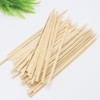 China Flat BBQ 8 Inch Bamboo Skewers Paddle Sticks Grill Kebab Barbecue Bamboo Stick factory