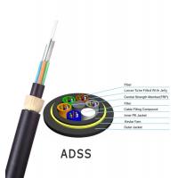 Quality Outdoor Aerial 48 Core ADSS Fiber Optic Cable All Dielectric Self Supporting for sale