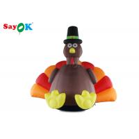 China 4 Meter Inflatable Turkey Decoration With Air Blower For Thanksgiving Day factory