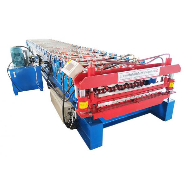 Quality Full Automatic Double Layer Roll Forming Machine Power 5.5 Kw Size 7000*1500 for sale