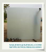 China acid etched glass opaque glass for construction factory
