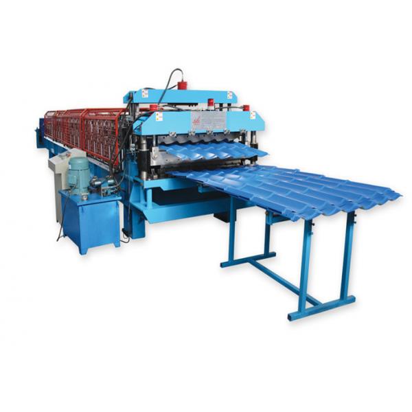 Quality Metal Roofing Sheet Double Layer Roll Forming Machine By Chain Hydraulic Decoiler for sale