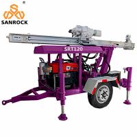 China Hydraulic Trailer Mounted Water Well Drilling Rig Small Water Well Drilling Rigs For Sale factory