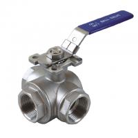 Quality 1/2 to 2 inch Stainless Steel 304 316 flow Control "T" "L" 3 way diverter ball for sale