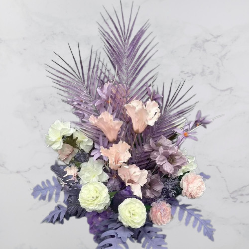 Quality Faux Silk Floral Arrangements Centerpieces Artificial Xmas Bouquet for sale