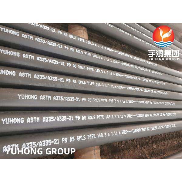 Quality Alloy Steel Seamless Pipe ,ASTM A335/ ASME SA335 P9 , Fire Furance Pipe, Steam for sale