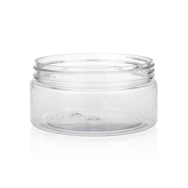 Quality Clear 200ml Plastic Packaging Jars PET Recyclable Cosmetic Jars for sale