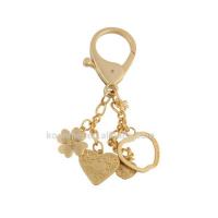 China Soft Enamel Metal Keychains Custom Pendant Etching Gold Lobster Clasp Keychain factory