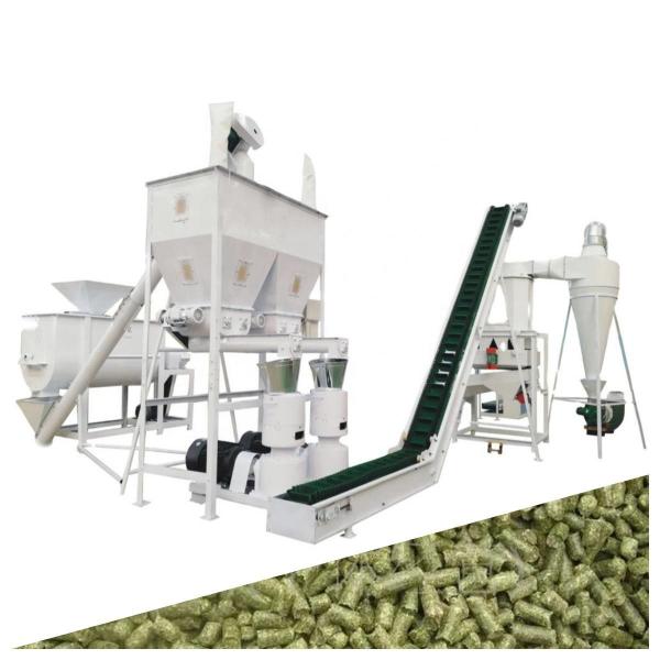 Quality Cow Hen Feed Making Machine Grain Alfalfa 4mm Poultry Feed Manufacturing Machine for sale