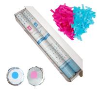 Quality Gender Reveal Party Pink Blue Color Blower Holi Powder Confetti Cannon for sale