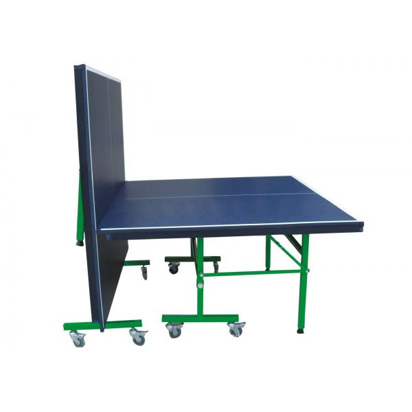 Quality Popular Junior Ping Pong Table For School , Single Folding Black Table Tennis Table for sale