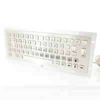 Quality 300x110mm Metal Medical Stainless Steel Keyboard Dustproof IP65 IK07 for sale
