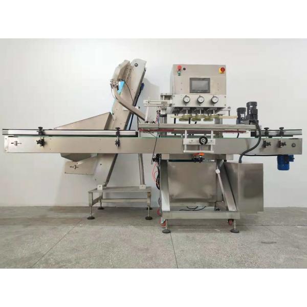 Quality ROPP PET Ketchup Sauce Bottle Jar Automatic Capping Machine Online 1.6KW for sale