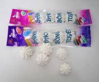 China Bread Shape White Colored Marshmallow Candy 5pcs In One Bag OEM factory
