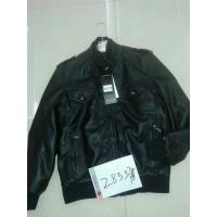 China 28337 Men's pu fashion jacket coat stock factory