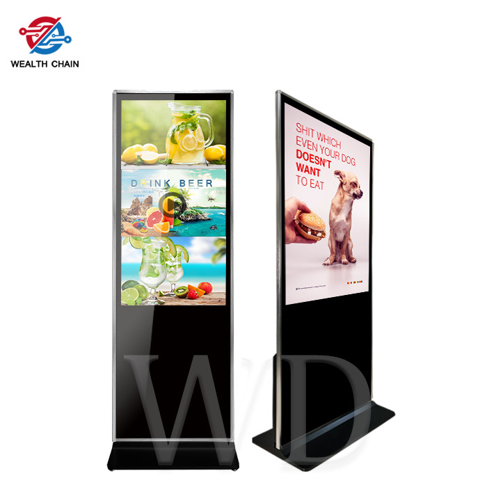 China Multi Touch 16:9 1920x1080p Floor Standing Digital Signage For Service for sale