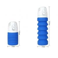 China Silicone Folding Cup,Food-Grade Silicone Sport Portable Water Bottle Foldable Cycling Water Bottle factory