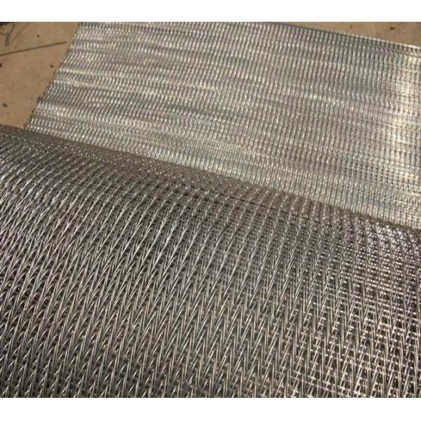 Quality Food Grade Wire Conveyor Belts Stable Chain Drive Argon Welding For Biscuit for sale