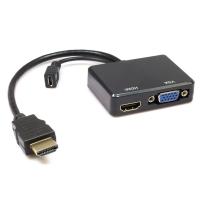 China HDMI Male to VGA HDMI Female Splitter w/ Audio HD Video Cable Converter Adapter factory