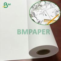 China 2'' Core White Ink Jet Engineering Paper 20# CAD Bond Roll  24'' x 300ft for sale