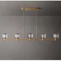 China Brass Restoration Hardware Linear Chandelier With E12 Bulbs factory
