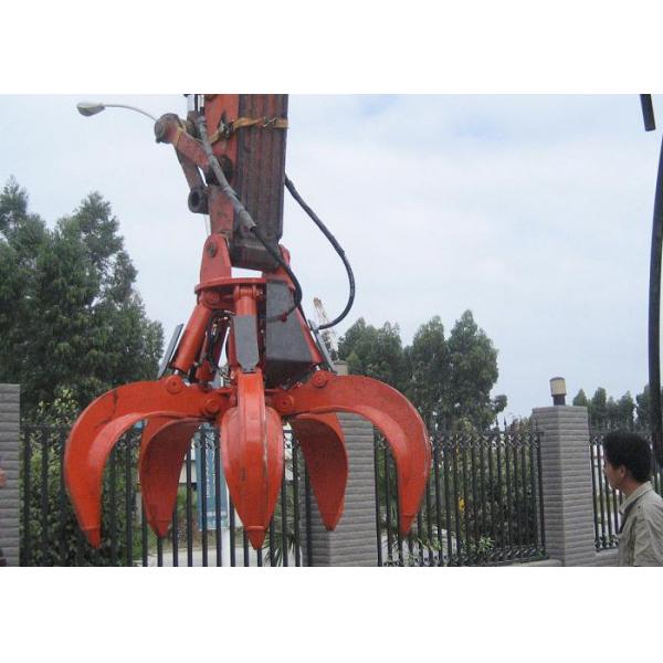 Quality 5 Cylinders Excavator Grapple , Hydraulic Orange Peel Grapple for sale
