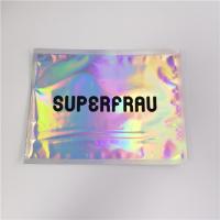 China Laser Holographic Film Grip Seal Bags Zip Lock Customized Logo For Cosmetics factory