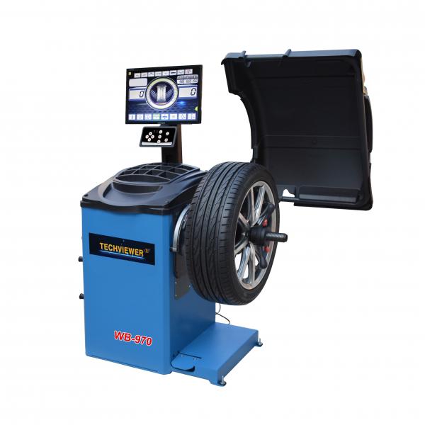 Quality 0.09kw Mobile Wheel Balancing Machine 140rpm With 19