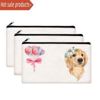 China Canvas Stationery Pen Bag Reusable Students Stationery Storage factory