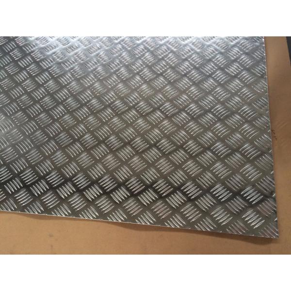 Quality Silver Effect Embossed Aluminium Sheet 24 X 24 4x4 5052 5005 H32 Aluminium Chequered Plate for sale