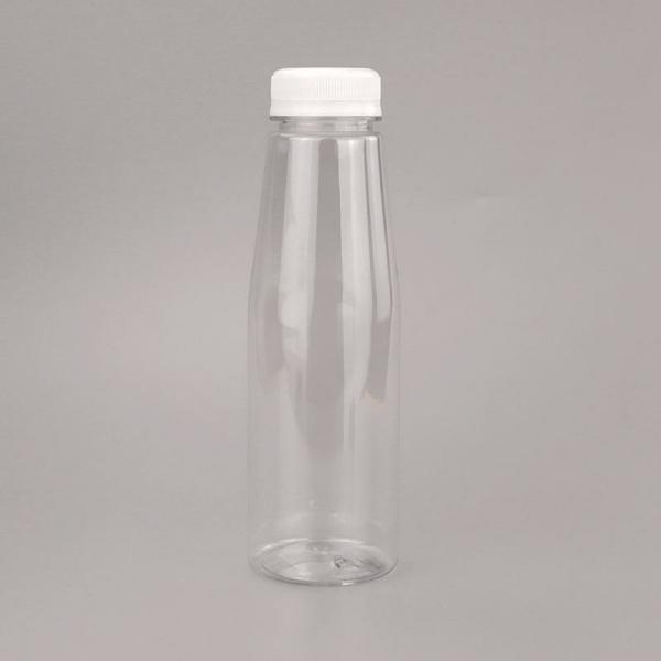 Quality Degradable Disposable Plastic Juice Bottles Empty Juice Bottles With Caps 350ml for sale