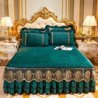 China Luxury Embroidered Bedding Set 4 Piece Bedspread Slip Set with 133x72 Fabric Density factory