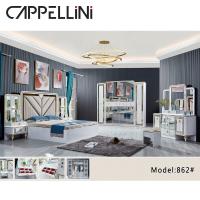 China Wood MDF Home Bedroom Furniture Dresser King Bed Oak Grey White Sets Full Size for sale