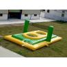 China Commercial grade small size kids N adults inflatable bossaball court with trampolines in the center factory