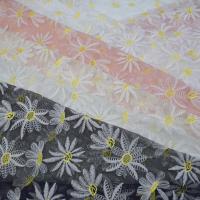 China Soft Material Swiss Embroidery Cotton Voile Lace Fabric For Clothing factory