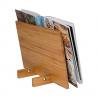 China high quality bamboo ipad holder book holder with acrylic for wholesale factory