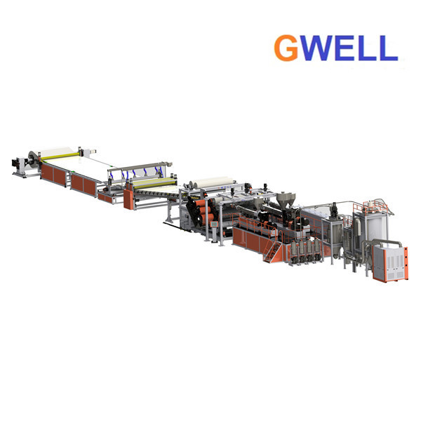 China PET GPPS Thick Plate Extrusion Line Plastic Sheet Extruder Machine 750kg H for sale