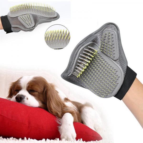 Quality Comfortable Pet Glove Dog Cat Comb Pin Brush For Medium / Long Hair for sale