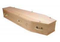 China Antique Burial Square Handmade Wooden Coffins European Style 28&quot; Dimentions factory