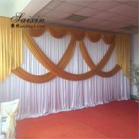 China China manufacturer wholesale drape cloth curtains valance for wedding stage backdrop factory