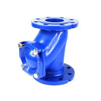 China QT450 DN80 Ball Check Valve Flange Type Cast Iron DN150 PN16 Elastic Rubber factory