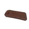 China Real Leather Sewn Vintage  Glasses Pouch Handmade Sunglasses Cases factory
