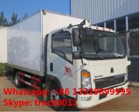 China Factory direct sale HOWO 160hp refrigerated freezing goods truck, best price SINO TRUK HOWO Light duty cold room truck factory