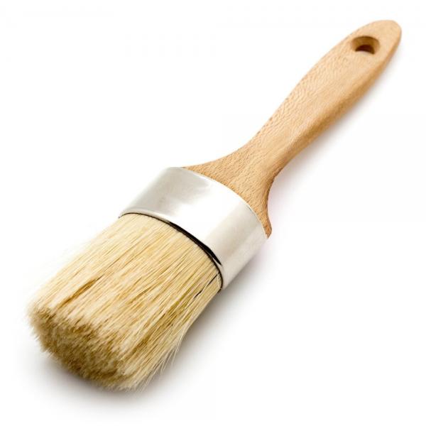 Quality Natural Boar Hair Industrial Cleaning Brushes 20.5cm Wax Brush For Chalk Paint for sale