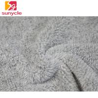 Quality Soft Dyed Shu Velveteen Fabric Woven Comfortable Jacquard Solid Color for sale