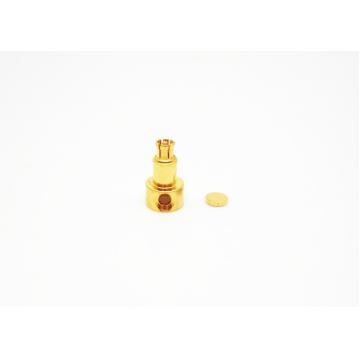 Quality Gold Plated Coaxial SSMP Connector , Right Angle Coax Connector Light Weight for sale