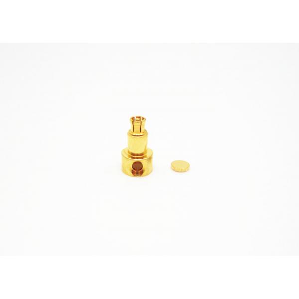 Quality Gold Plated Coaxial SSMP Connector , Right Angle Coax Connector Light Weight for sale