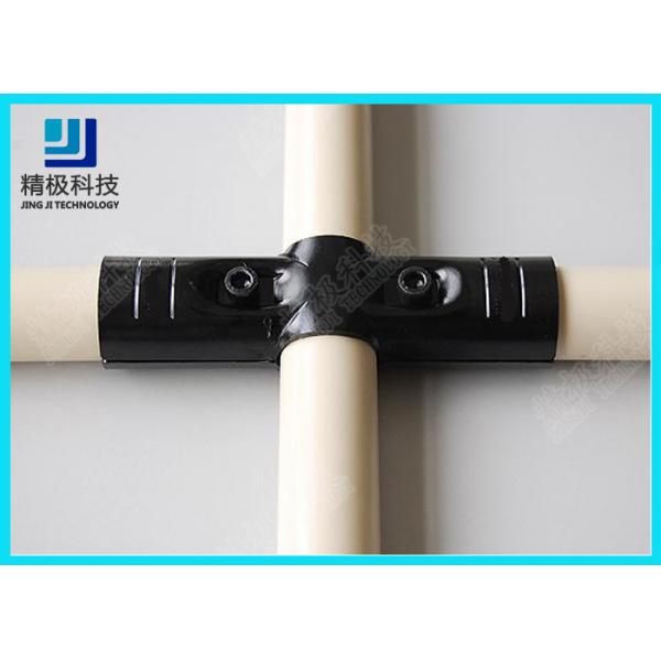 Quality Straight Way Metal Pipe Joints PE Coated Steel Pipe For Warehouse Shelves  HJ-4 for sale